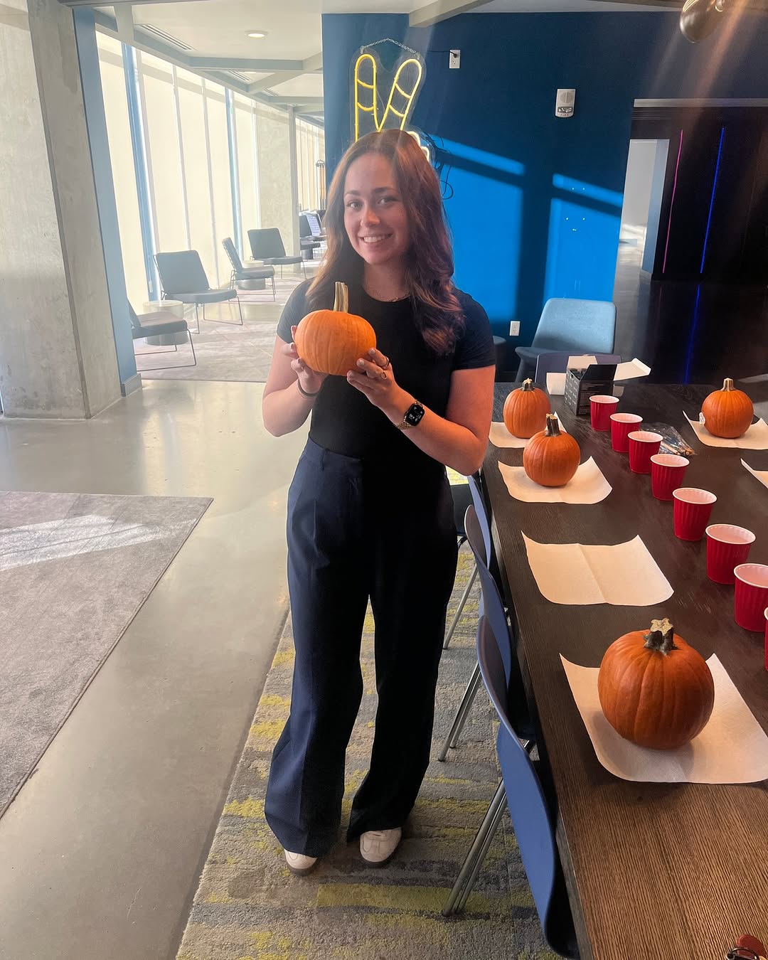 \ud83c\udf83 We had a blast painting pumpkins with our residents! Thanks to everyone who came out and got creative with us \u2014 we can't wait to see you all again at Friday's event! \ud83d\udc9b 