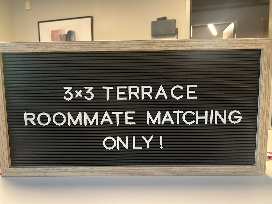 Heads up! Our 3x3 Terrace is roommate matching only! \ud83d\udcab Floor plans are moving fast and placements are first come, first served \u2014 grab your spot today before it's gone! 