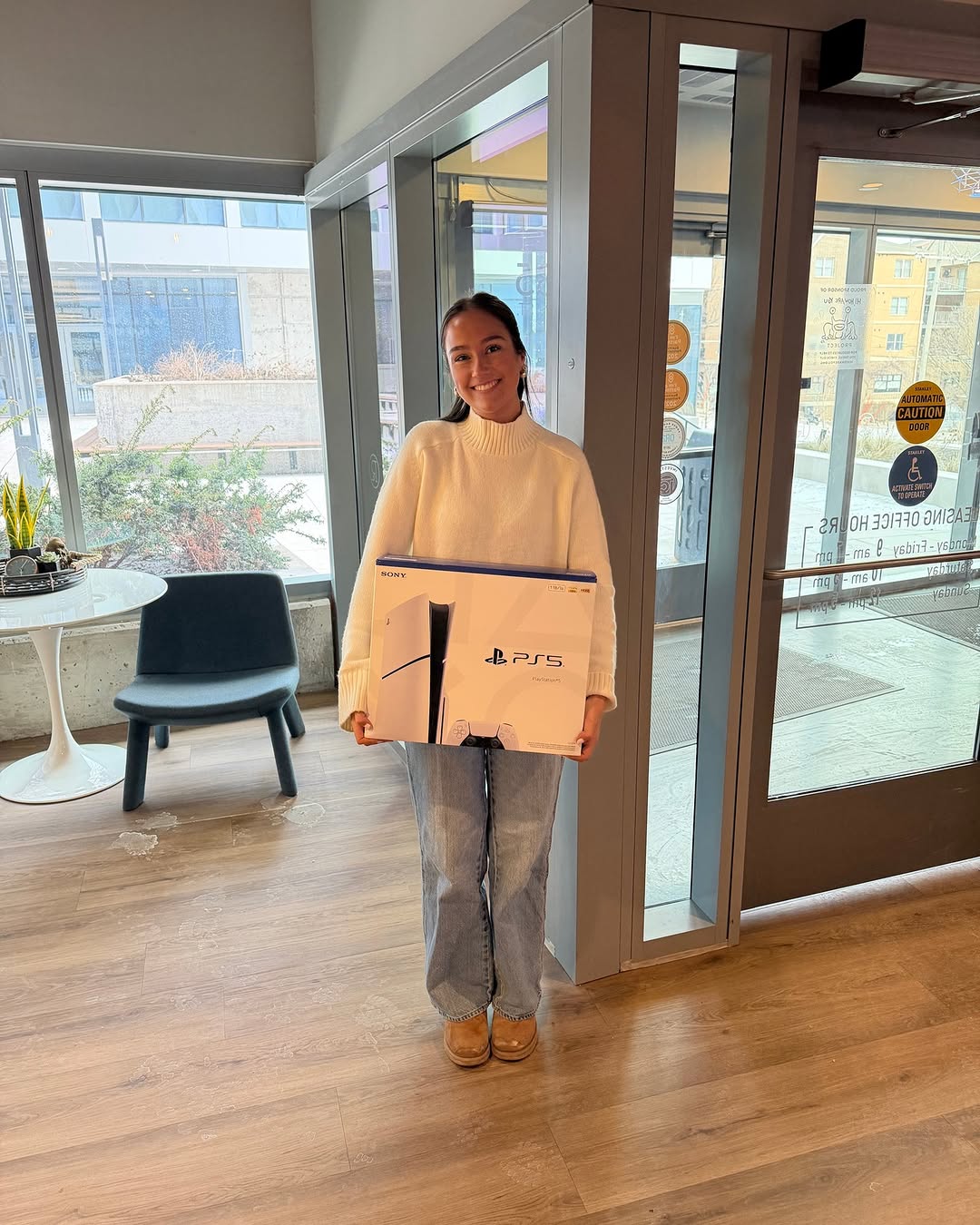 \ud83c\udfae TOUR TO WIN \ud83c\udfae\nSchedule a tour at Rise at Riverfront Crossings, complete your application in office, and you'll be entered to win a PS5 \ud83d\udc40\ud83d\udd25\nNew home + next-gen gaming? Say less.\n\ud83d\udccdBook your tour today!\n\n