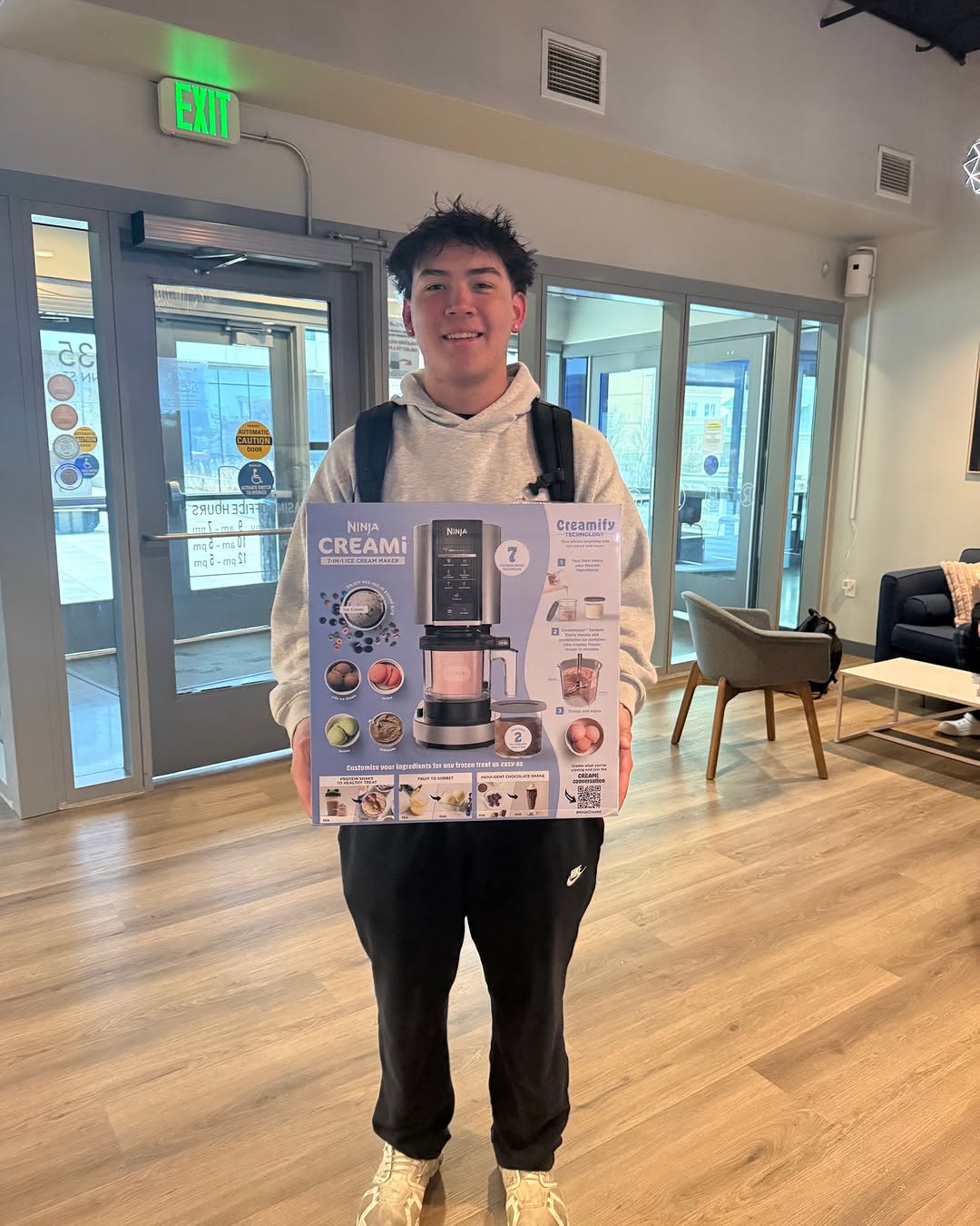 Huge congrats to Lukas for winning our Ninja Creami in our Tour to Win giveaway! \ud83c\udf66\ud83c\udf89\n\nThanks to everyone who came out and participated. We're hitting pause for spring break, but don't worry \u2014 Tour to Win giveaways start back up right after break, and we've got more prizes coming your way! \ud83d\udc40\n\nStay tuned\u2026 your next chance to win is coming soon.\n\n