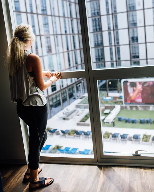 Conference table in the Club Lounge