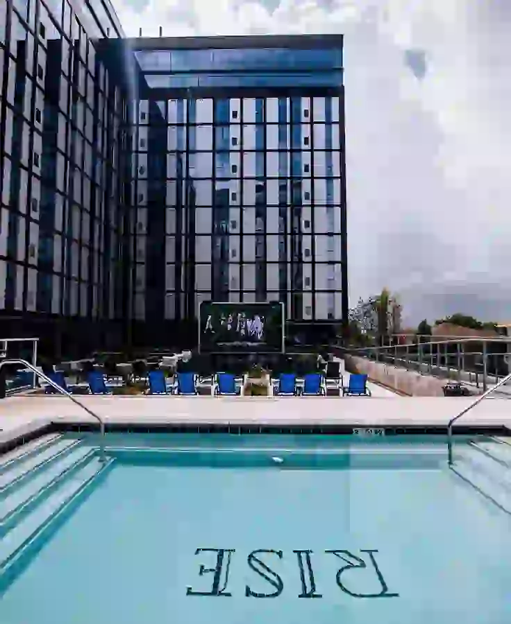 Courtyard Swimming Pool at Rise at Riverfront Crossings